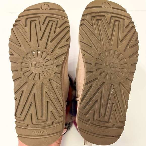 Ugg fluff mini rainbow light pink size 5 - Picture 4 of 5